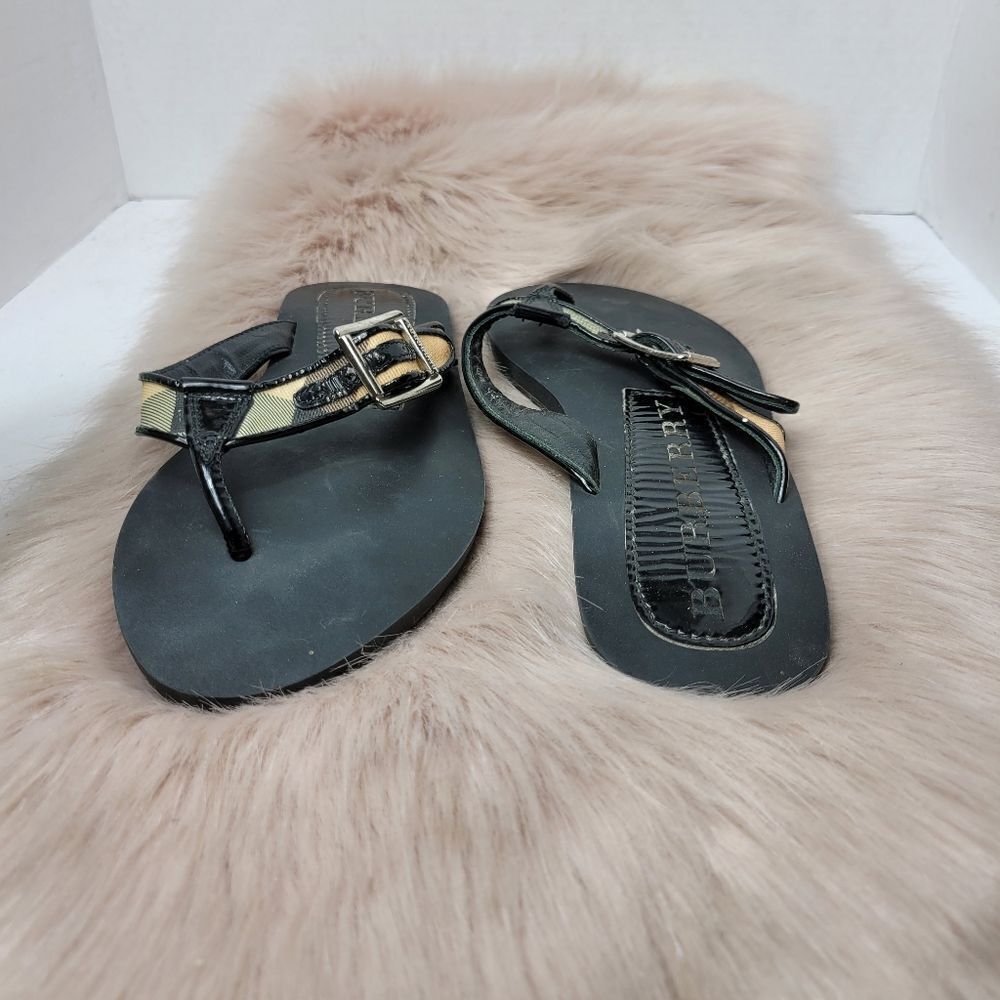 Burberry Nova Lancaster Flip Flop Womens Sandals Shoes Size 6.5 - Picture 6 of 8